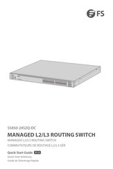 Fs S5850-24S2Q-DC Guide De Démarrage Rapide