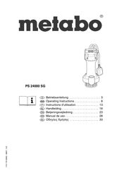 Metabo PS 24000 SG Instructions D'utilisation