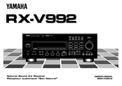 Yamaha RX-V992 Mode D'emploi