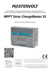 Mastervolt MPPT Solar ChargeMaster 25 Manuel Utilisateur