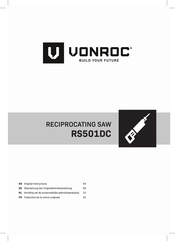 VONROC RS501DC Traduction De La Notice Originale