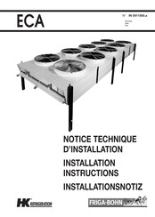 HK Refrigeration ECA 06P 7L03 A1 Notice Technique D'installation