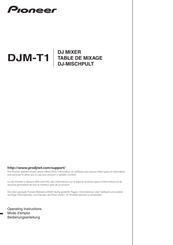 Pioneer DJM-T1 Mode D'emploi
