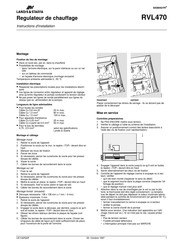 landis & staefa RVL470 Instructions D'installation