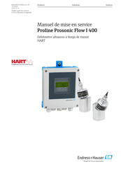 Endress+Hauser HART Proline Prosonic Flow I 400 Manuel De Mise En Service