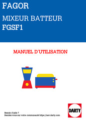 Fagor FGSF1 Manuel D'instructions