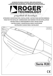 Roger Technology R20 Série Instructions Et Avertissements Pour L'installation Et L'utilisation