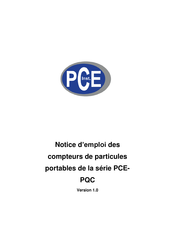 PCE Instruments PCE-PQC Série Notice D'emploi