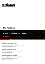 Edimax EW-7822UAC Guide D'installation Rapide