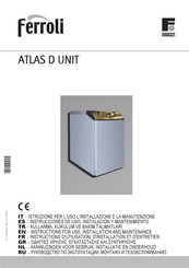 Ferroli ATLAS D 42 UNIT Instructions D'utilisation, D'installation Et D'entretien