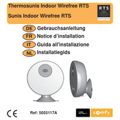 SOMFY Thermosunis Indoor Wirefree RTS Notice D'installation