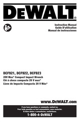 Dewalt DCF921 Guide D'utilisation