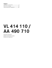 Gaggenau VL 414 110 Notice De Montage