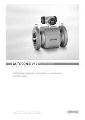 KROHNE ALTOSONIC V12 Manuel De Référence