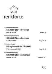Renkforce SR-2000U Notice D'emploi