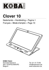 Koba Vision Clover 10 Mode D'emploi