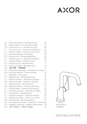 Hansgrohe AXOR Citterio 39850 Série Mode D'emploi / Instructions De Montage
