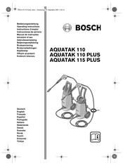 Bosch AQUATAK 110 Instructions D'emploi