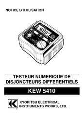 Kyoritsu Electrical Instruments Works KEW 5410 Notice D'utilisation