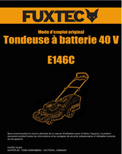 FUXTEC E146C Mode D'emploi Original