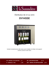 La Sommeliere DVV4SSE Manuel D'utilisation