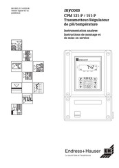 Endress+Hauser mycom CPM 121-P Instructions De Montage