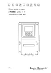 Endress+Hauser Mycom S CPM153 Manuel De Mise En Service