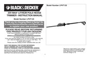 Black & Decker LPHT120 Mode D'emploi