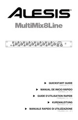 Alesis MultiMix8Line Guide D'utilisation Rapide