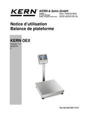 KERN&SOHN OEX 30K-2HM Notice D'utilisation