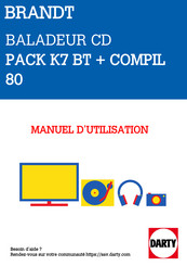 Brandt K7 BT Manuel D'instructions