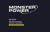 Monster Power PowerCenter Haute Définition HDP IR 2550 Manuel De L'utilisateur