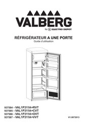 Electro Depot VALBERG VAL1P311A+CVT Guide D'utilisation