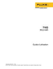 Fluke 7103 Guide D'utilisation