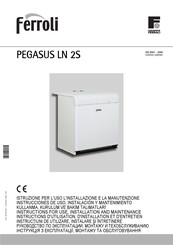 Ferroli Pegasus 107 LN 2S Instructions D'utilisation, D'installation Et D'entretien