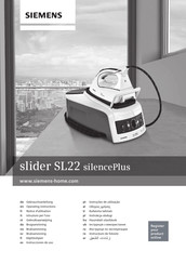 Siemens slider SL22 silencePlus TS2231100 Notice D'utilisation