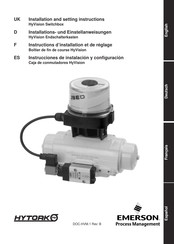 Emerson HyVision Instructions D'installation Et De Réglage