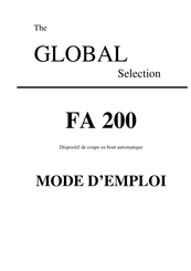 Global FA 200 Mode D'emploi