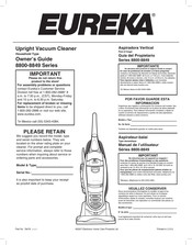 Eureka 8800 Série Manuel De L'utilisateur