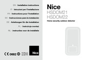 Nice HSDOM22 Instructions Pour L'installation