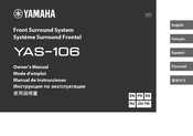 Yamaha YAS-106 Mode D'emploi