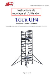 ASD TOUR UP4 Instructions De Montage Et D'utilisation