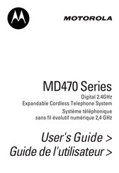 Motorola MD470 Série Guide De L'utilisateur