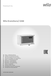 Wilo DrainAlarm-GSM Notice De Montage Et De Mise En Service