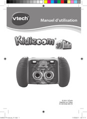 VTech Kidizoom 3D Relief Manuel D'utilisation