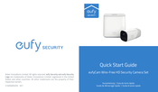eufy Security eufyCam Wire-Free HD Security Camera Set Guide De Démarrage Rapide