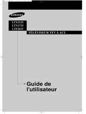 Samsung LTP2035 Guide De L'utilisateur