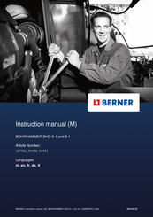 Berner 107381 Manuel D'instructions