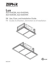 Zephyr Lux ALU-E43CSX Guide D'utilisation, D'entretien Et D'installation