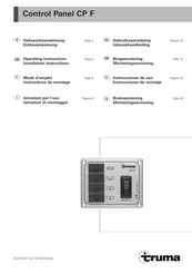 Truma CP F Mode D'emploi Et Instructions De Montage